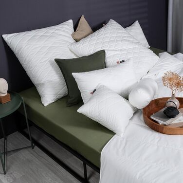 Подушка Centa-Star Royal, 40 x 80 см, волокна Primaloft Bio з кульками, змінний наповнювач, із застібкою-блискавкою, Oeko-Tex Standard 100 Клас 1