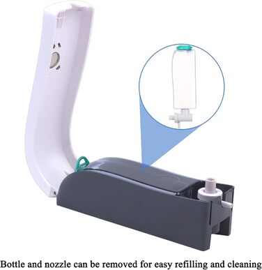 Дозатор мила REAQUE настінний без свердління, 300 мл мила, ручний дозатор для гелю для душу / шампуню / дезінфікуючого засобу, доз