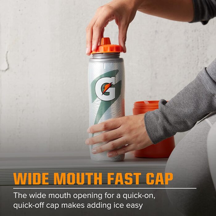 Ізольована пляшка Gatorade, чорна, 850 мл 887 мл чорна