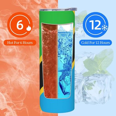 Кухоль з прямою трубочкою, дизайн прапор Танзанії, друкований, дорожній кухоль, підходить для кемпінгу, офісу та дому, 590 мл