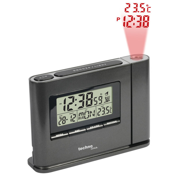 Годинник проекційний Technoline WT519 Anthracite (WT519)