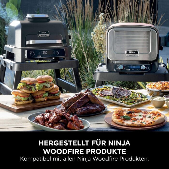 Регульована підставка та бічний столик для вуличної печі та гриля Ninja Woodfire Outdoor Family