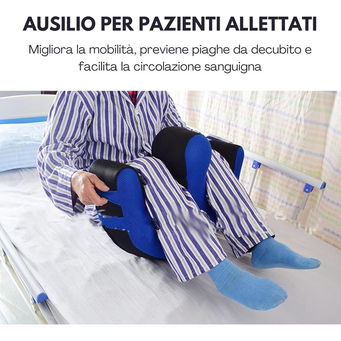 Обертова подушка FERRUCCI COMFORT для сну пацієнтів, людей похилого віку, людей з інвалідністю - кісткова подушка, дихаючий обертовий пристрій