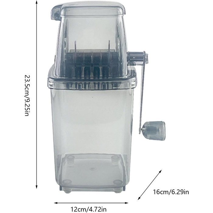 Ручна дробарка для льоду, Дробарка для льоду, З ручною ручкою, Барні аксесуари, Без електрики, Нержавіюча сталь, Дробарка для льоду, Ручна дробарка для льоду для напоїв, Шліфована чорна