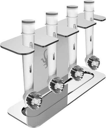 Підголівник електричної зубної щітки, тримач головки щітки, тримач щітки з нержавіючої сталі з піддоном для крапель для порожнини рота B, iO, Sonicare, Waterpik, FairyWill (BLACK) (підголівник зубної щітки)