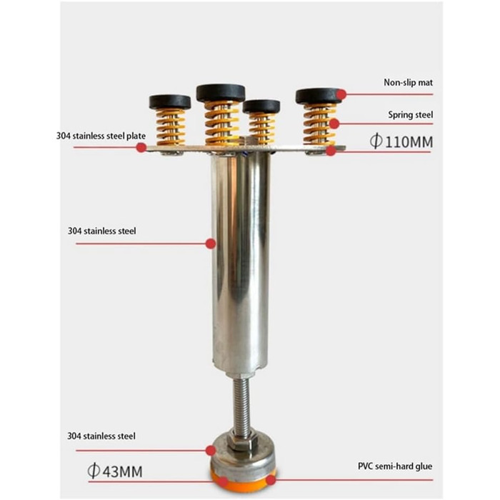 Регульований по висоті кронштейн для утилізації відходів Кронштейн для завантаження кухонних відходів зменшує вібрацію та шум 28-38 см