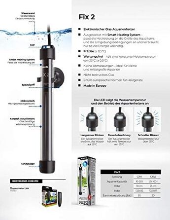 Нагрівач Aquael HeaterFix 2 50 Вт 10-50 л