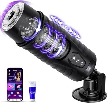 Мастурбатор Honeyexp для чоловіків, з AI-інтерактивом, 7 режимів, телескопічна функція та обертання