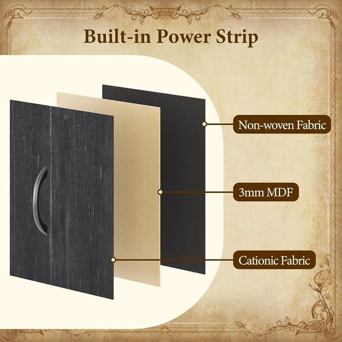 Комод Garvee з 15 шухлядами, тканинний комод з металевим каркасом та дерев&39яною стільницею, велика шафа для зберігання речей для спальні, вітальні та коридору, міцний та компактний, темно-сірий та чорний