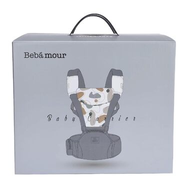 Переноска Bebear, Bebamour для дітей 0-36 місяців, рюкзак-переноска 3D air mesh для новонароджених і малюків, схвалена відповідно