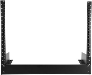 Мережева шафа з відкритою рамою 8U - 19-дюймова 2-стійкова окремостояча настільна стійка для комп&39ютерів, серверів, аудіовізуального, медіа, IT та обладнання для обробки даних (RK8OD) 8U односпальне ліжко