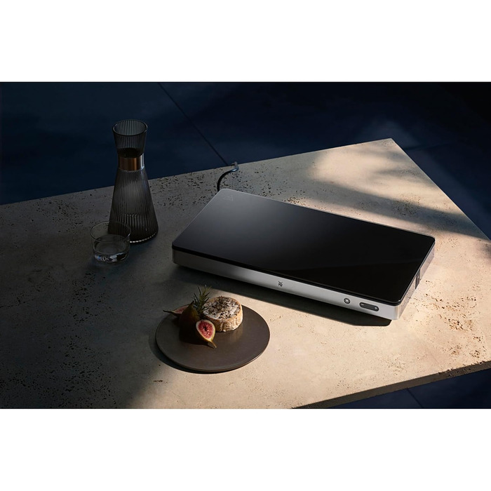 Електрична, нагрівальна плита, для нагрівання та охолодження їжі, 270 Вт, навколишнє освітлення, скляна поверхня