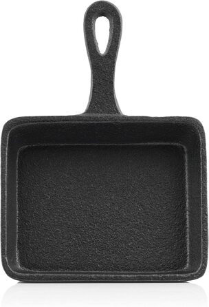 Чавунні сковороди для раклету BBQ-Toro (6 шт. ) 12,5 х 18 см вже згоріли - попередньо приправлені Змінні сковороди для раклету, сковороди для сервіровки, аксесуари для гриля, чавунні сковороди, сковороди-гриль