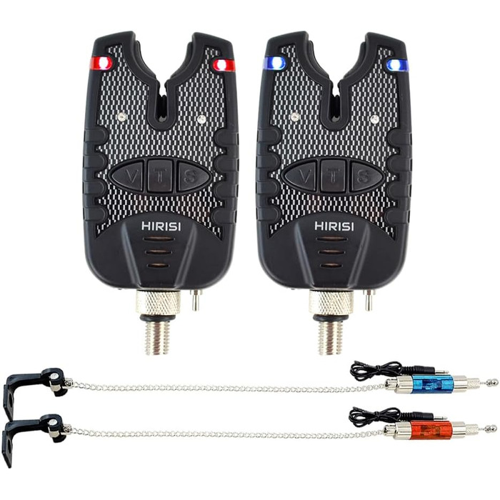 Індикатор клювання та світлодіодний комплект свінгерів, сині світлодіодні індикатори сигналізації про риболовлю, синій та червоний