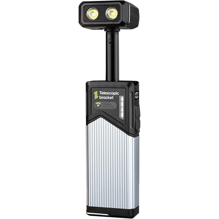 Портативні телескопічні ліхтарі, 500 лм, висока яскравість, обертання на 180, IP44, 5 для екстрених випадків у поході, портативний телескопічний робочий ліхтар, 2