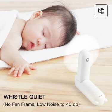 Ручний вентилятор JISULIFE Міні-вентилятор 3 В 1, з акумулятором USB на 4500 мАг. Маленький вентилятор, портативний вентилятор, що працює від акумулятора, макс. 46 годин роботи, функція ліхтарика білий