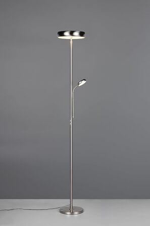 Світильник підлоговий LED Reality Palermo R45741107, матовий нікель, прожектор 23 Вт, диммер, регулювання кольору світла, пульт ДК, функція пам'яті