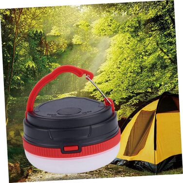 Комплекти електричних кемпінгових ліхтарів 6 кемпінгових ламп з абажуром червоного кольору для кемпінгу, намету, човна, риболовлі 2 шт. * 3 як зображено x 3 шт. середній x 3 шт., 3