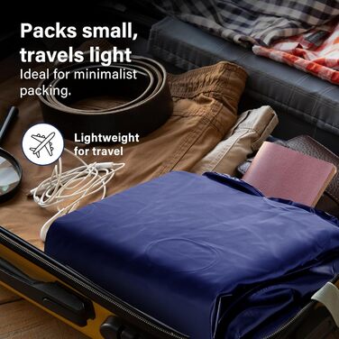 Надувний матрац Vivo Technologies з насосом кондиціонера, водонепроникний надувний матрац, швидко надувається для подорожей та кемпінгу, подвійний двоспальний надувний матрац насос кондиціонера