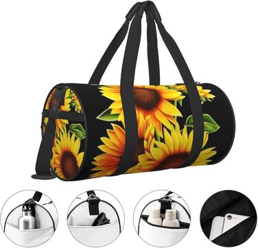 Дорожня сумка-мішок з соняшниками, унісекс, спортивна сумка