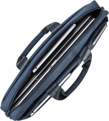 Сумка для ноутбука Rivacase 15.6 дюйма - модна сумка для ноутбука з великою кількістю місця для аксесуарів, компактна сумка через