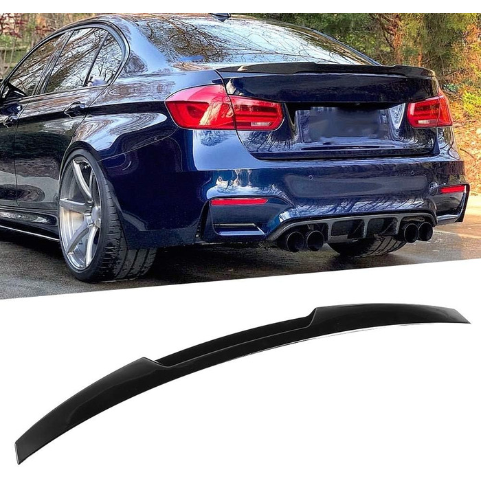 Для заднього спойлера M4 Style Spoiler, Глянцевий спойлер дверей багажника Gloss Black для 3 Series F30/M3 F80 2013-2019