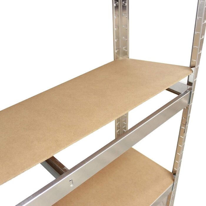 Посилений стелаж, Безболтовий стелаж, 200x100x30 см, Архівний стелаж, Посилений стелаж, Стелаж для зберігання, Стелаж для підвалу, Металевий стелаж, Стелаж для гаража, Стелаж для документів, 2 шт.