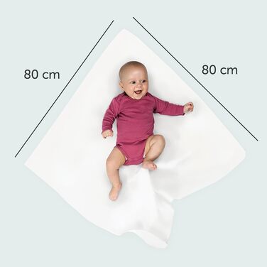 Серветки зірочки - упаковка 3, 80x80 см - м'які серветки для відрижки дитини з 100 бавовни - перевірені на вміст шкідливих речовин