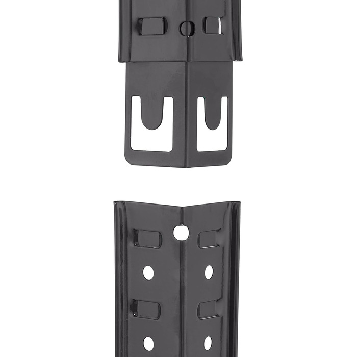 Міцний стелаж Relaxdays, ВxШxГ 180x100x60 см, 5 полиць, сталь, чорний Вантажопідйомність 1250 кг, вставний, для підвалу, гаража