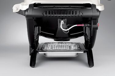 Газове барбекю Weber Q1000, поверхня гриля 43 x 32 см, портативний гриль-барбекю, 1 конфорка, 2-секційна порцелянова емальована ли