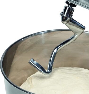 Кухонний комбайн Bomann KM 398 CB, 8 налаштувань швидкості (0/1/2/3/4/5/6 імпульсний), чаша з нержавіючої сталі 6,3 л для приготування тіста 33,5 кг, 1200 Вт, червоний