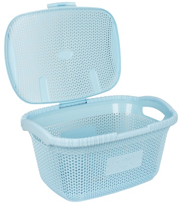 Кошик для білизни Violet House 1002 Віолетта Blue 28 л (6852878)