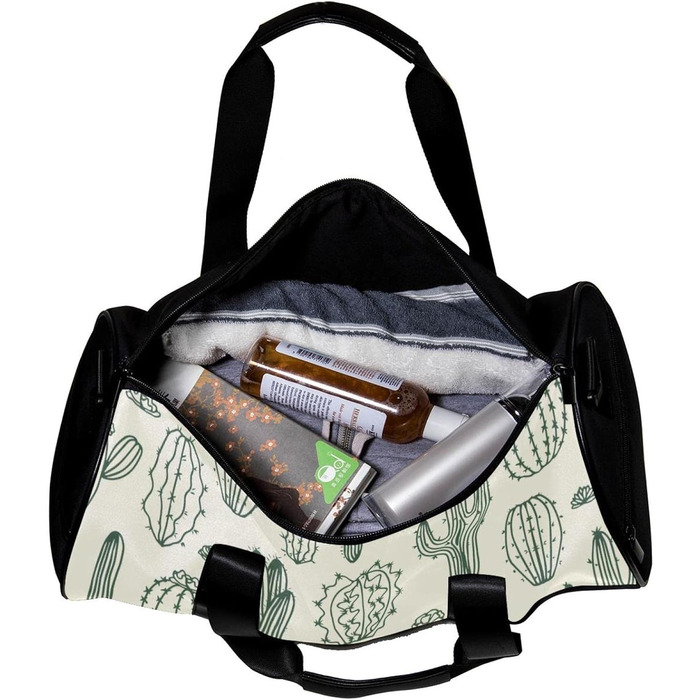 Спортивна сумка, маленька дорожня сумка, сумка для йоги, з мультяшним малюнком кактуса, сумка для фітнесу на відкритому повітрі, сумка-шопер