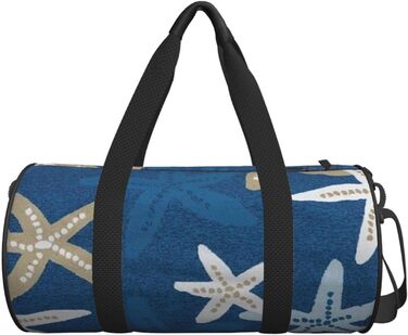 Універсальна спортивна сумка-мішок для подорожей, синій фон, підходить для чоловіків та жінок