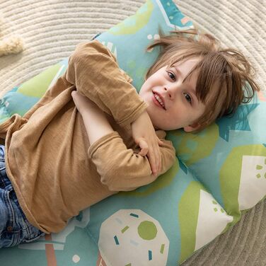 Дитяче крісло howa 2 в 1 - дитячий шезлонг, підлогове крісло з функцією відкидання, подушка сидіння зі спинкою, підлогове крісло з 6-позиційною регульованою спинкою для дітей 8604