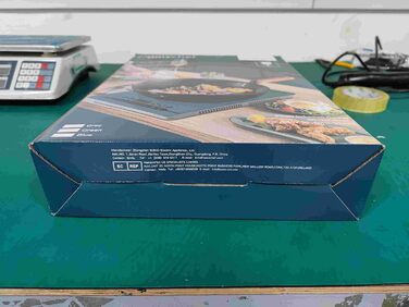 Портативна індукційна плита AMZCHEF потужністю 2000 Вт з тихим ходом, 9 рівнями потужності та температури, 4 автоматичними меню, ультратонким дизайном корпусу, захисним замком, таймером, сірим