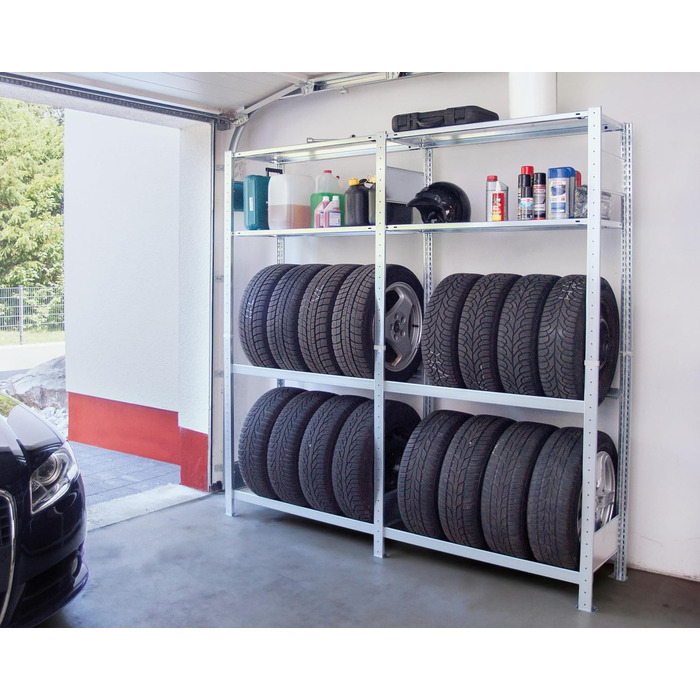 Гаражний стелаж SCHULTE Storage Technology 20741-4, чорний/сріблястий