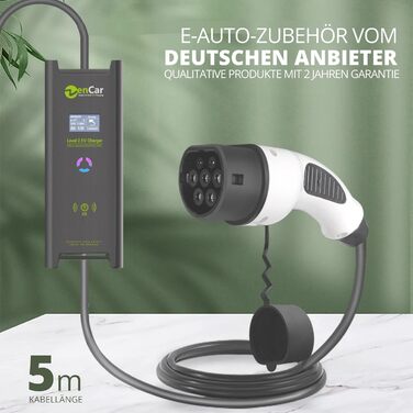 Зарядний пристрій 3-фазний 16А CEE штекер 11кВт Електромобіль Перемикач зарядного блоку Зарядний кабель Сумісний з GLE500e, E-Tron