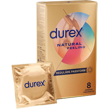 Презервативи Durex Natural Feeling, без латексу, 8 шт