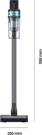 Акумуляторний пилосос Samsung Jet 75E PetPRO, 200 Вт, в комплекті щітка для шерсті та інші аксесуари, м'ятний, VS20B75BGR1/WD 200