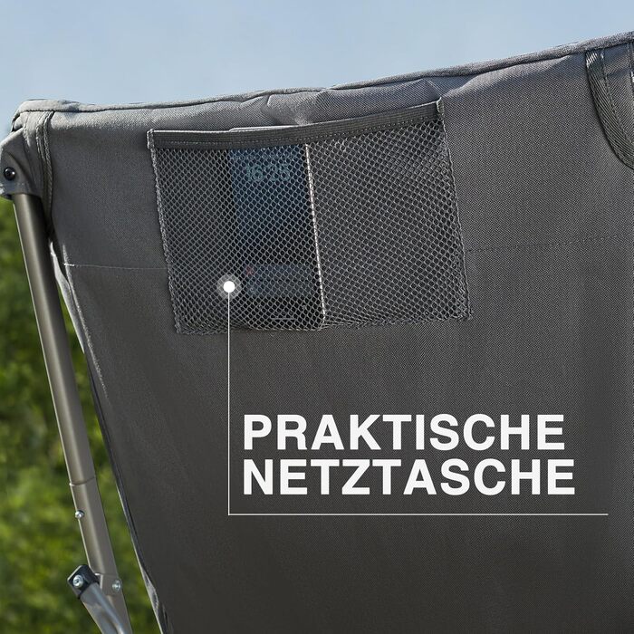 Розкішний складний кемпінговий стілець EVER ADVANCED, м&39який 6 см, вантажопідйомність 150 кг, невеликий розмір у упаковці, надзвичайно висока спинка, портативний складний стілець для кемпінгу, саду, балкону, пікніка, використання в приміщенні