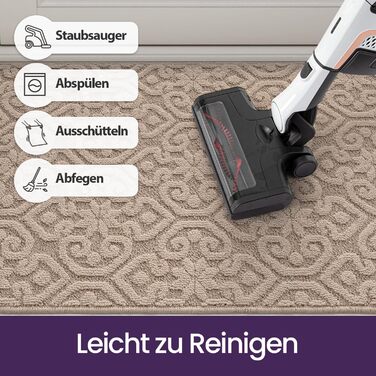 Килимок для вловлювання бруду DEXI 60 x 90 см, нековзний килимок для прихожих, килимок, що миється, абсорбуючий килимок для входу, передніх дверей, патіо, коридору, бежевий 60 x 90 см бежевий