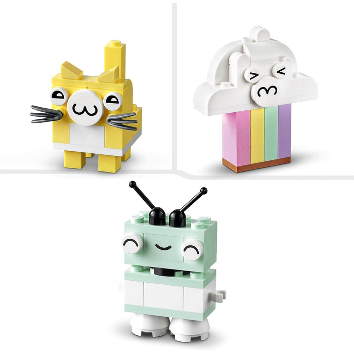 Класичний пастельний набір для творчого будівництва, цеглинка, конструктор для дівчаток та хлопчиків віком від 5 років з моделями морозиво, динозавр, кіт та інше (один елемент), 11028