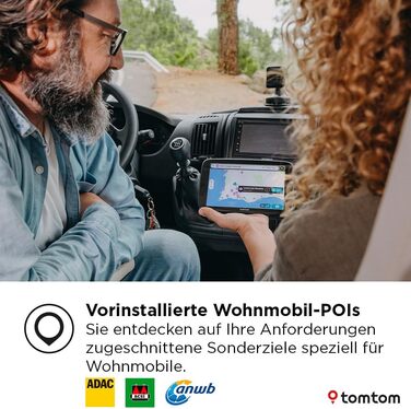 Го покоління (7-дюймовий дисплей, точки інтерфейсу для автофургонів та караванів, оновлення через Wi-Fi, TomTom Traffic, збереження профілів транспортних засобів, карти світу, уникнення екологічних зон) 7-дюймовий одинарний, 2-