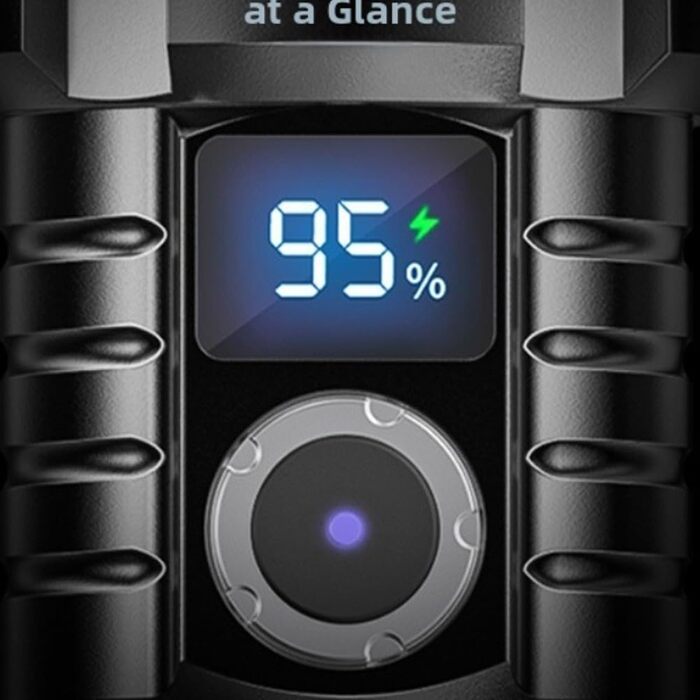 Акумуляторний ліхтарик SuperFire, 1000 люмен, світлодіодний, промінь зі змінним масштабуванням, 5 режимів освітлення, корпус з алюмінієвого сплаву, дальність 1000 м, прожектор та точковий ліхтарик для кемпінгу