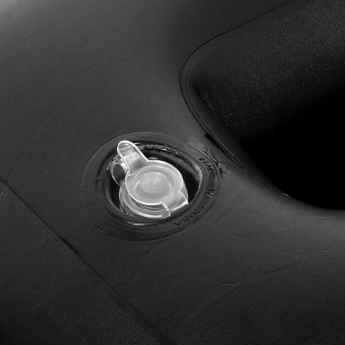 Надувний матрац для автомобіля з насосом для заднього сидіння, для подорожей, кемпінгу, відпусток, надувний матрац для автомобіля, позашляховика, універсальний з двома повітряними подушками (чорний)