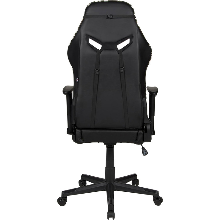 Ігрове крісло GAME ROCKER G-30 зі штучної шкіри, чорний/камуфляжно-зелений, вантажопідйомність до 110 кг