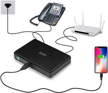 Міні ДБЖ з гігабітним POE для роутера, модему, камери спостереження, вхід змінного струму вихід 5В USB 9В/12В DC 24В/48В POE (1000