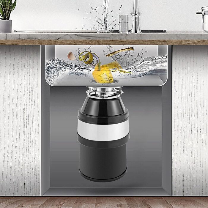 Сміттєпровід LANNADD 1.4 л 560 Вт, система утилізації харчових відходів 0.75 к.с. 3500 об/хв, подрібнювач кухонних відходів Подрібнювач кухонних відходів Подрібнювач відходів для утилізації харчових відходів