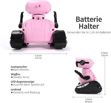 Робот Діти, Іграшка-робот на дистанційному керуванні, Робот на радіоуправлінні зі світлодіодними очима та музикою, Дитяча іграшка